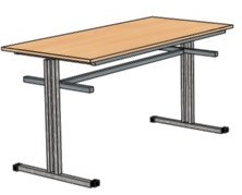 Стол обеденной зоны для школьной столовой